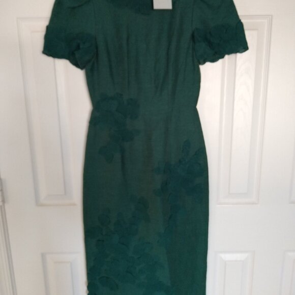 NWT! Antonio Melani Dress ONLY $79! RETAIL$299! Willow Floral Applique Neck Sz 2 - Picture 3 of 8